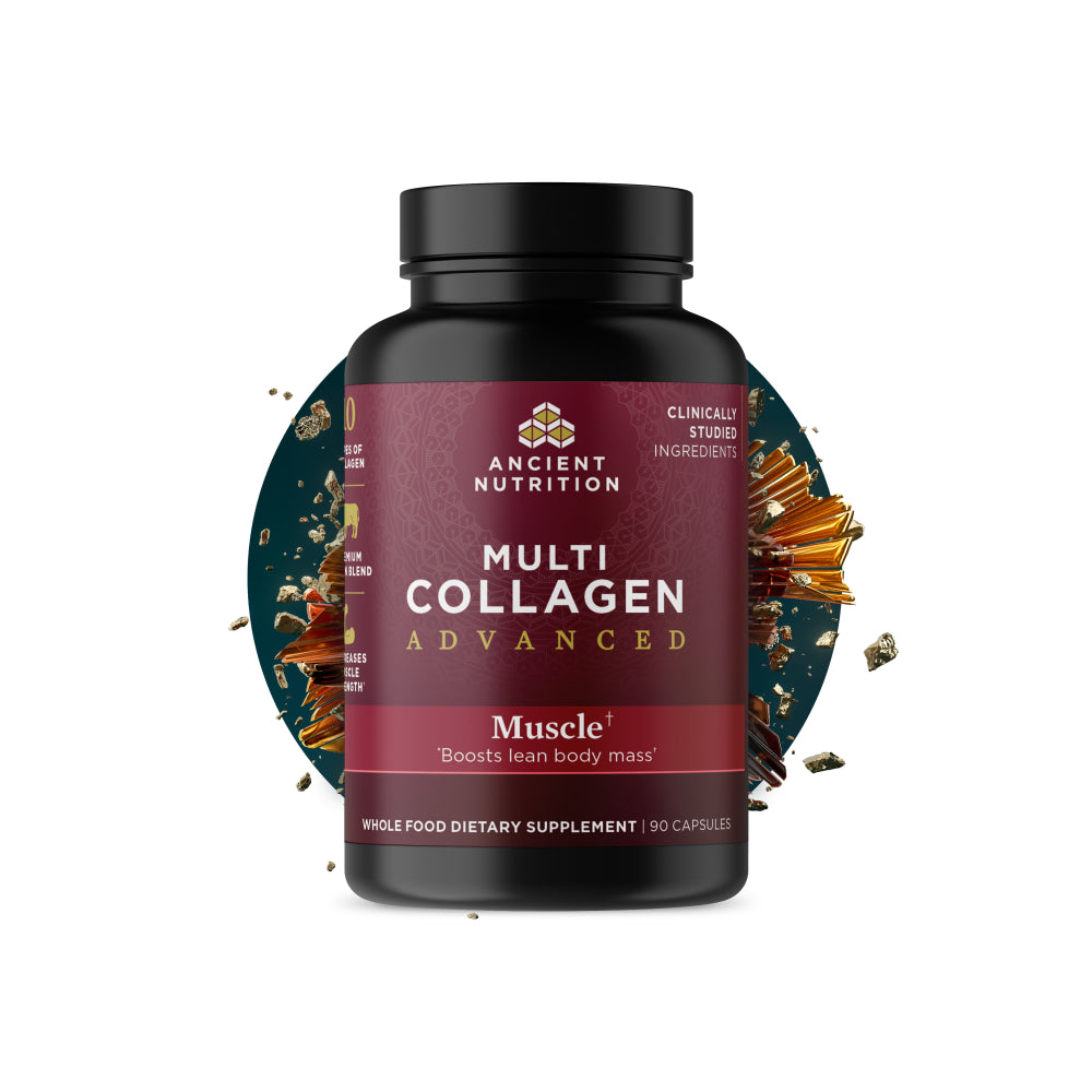 Multi Collagen Advanced Muscle Capsules front of bottle