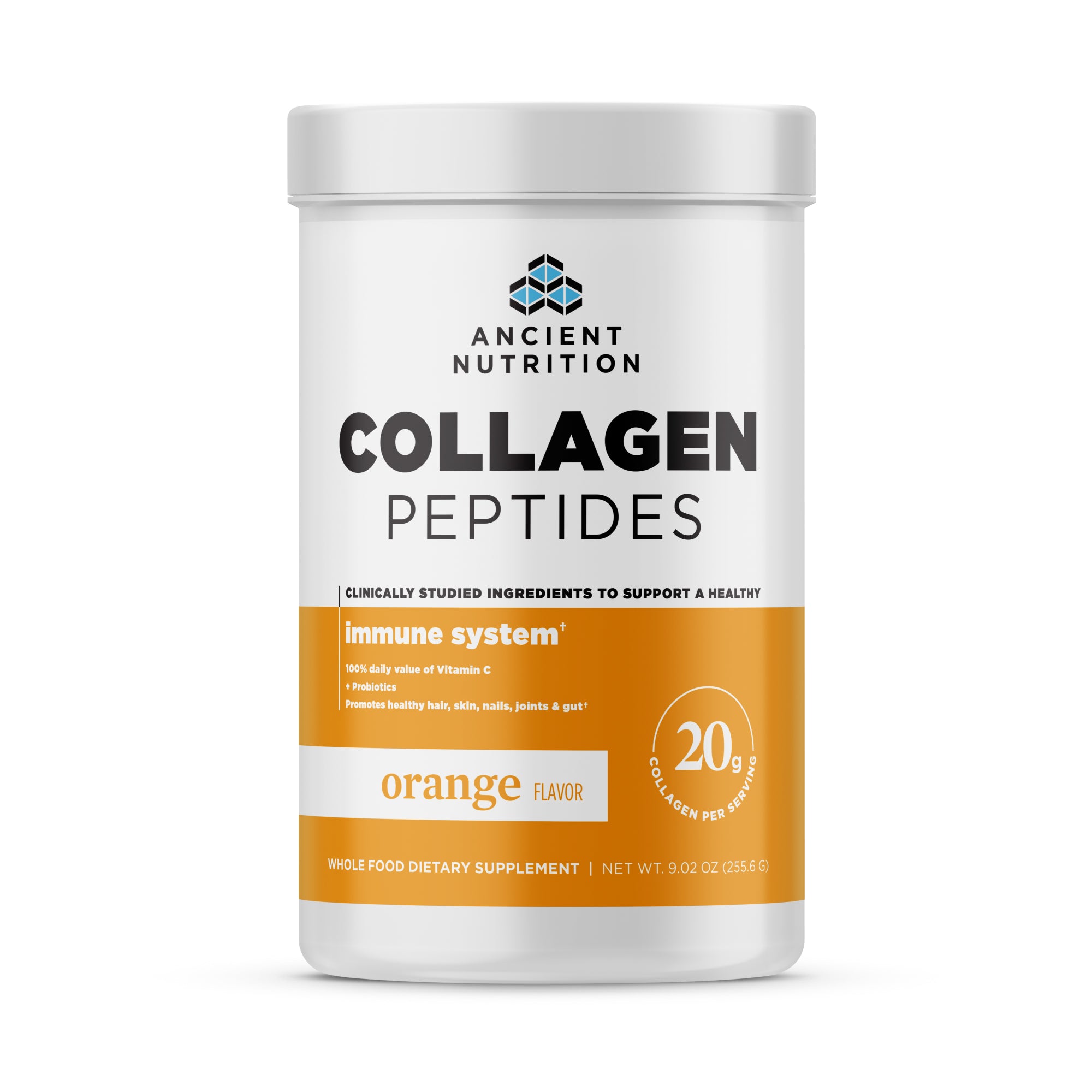 Collagen Peptides Protein Powder Immune (12 Servings) front of bottle