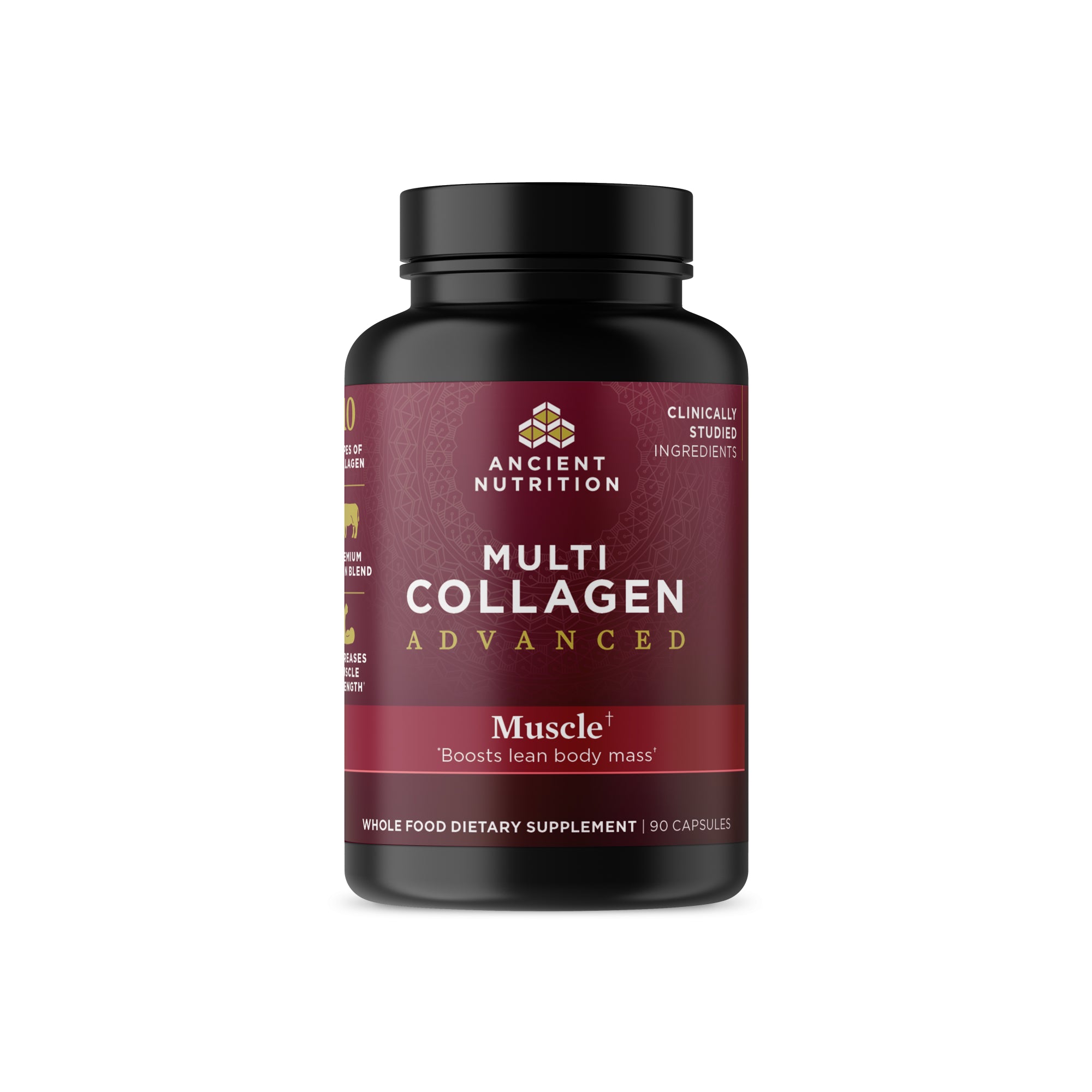 Multi Collagen Advanced Muscle Capsules front of bottle