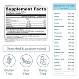 Bone Broth Protein Powder Vanilla (20 Servings) supplement label