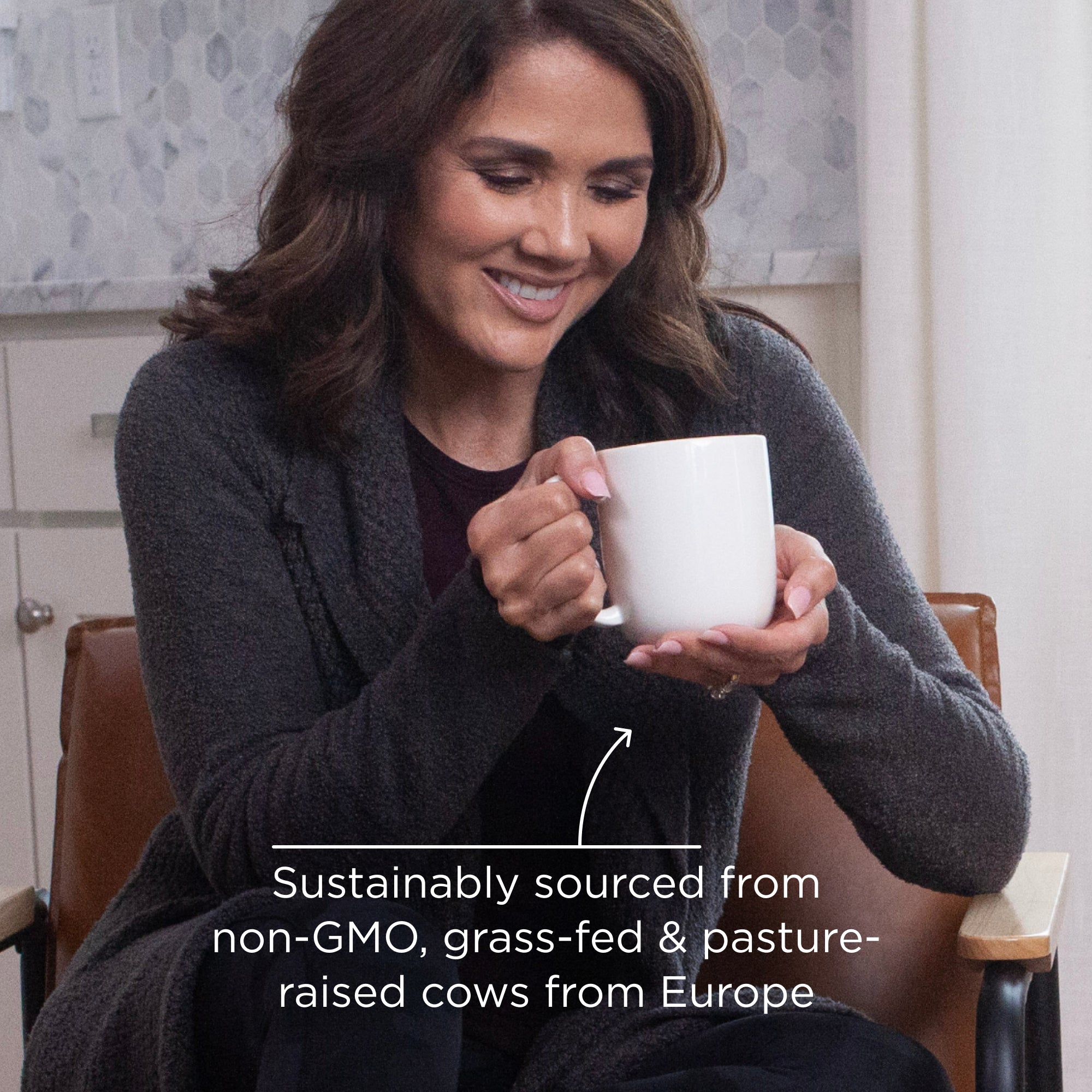 Sustainably sources from non-GMO, grass-fed & pasture-raised cows from Europe