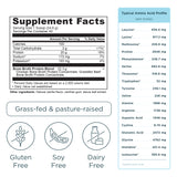 Bone Broth Protein Powder Vanilla (40 Servings) supplement label