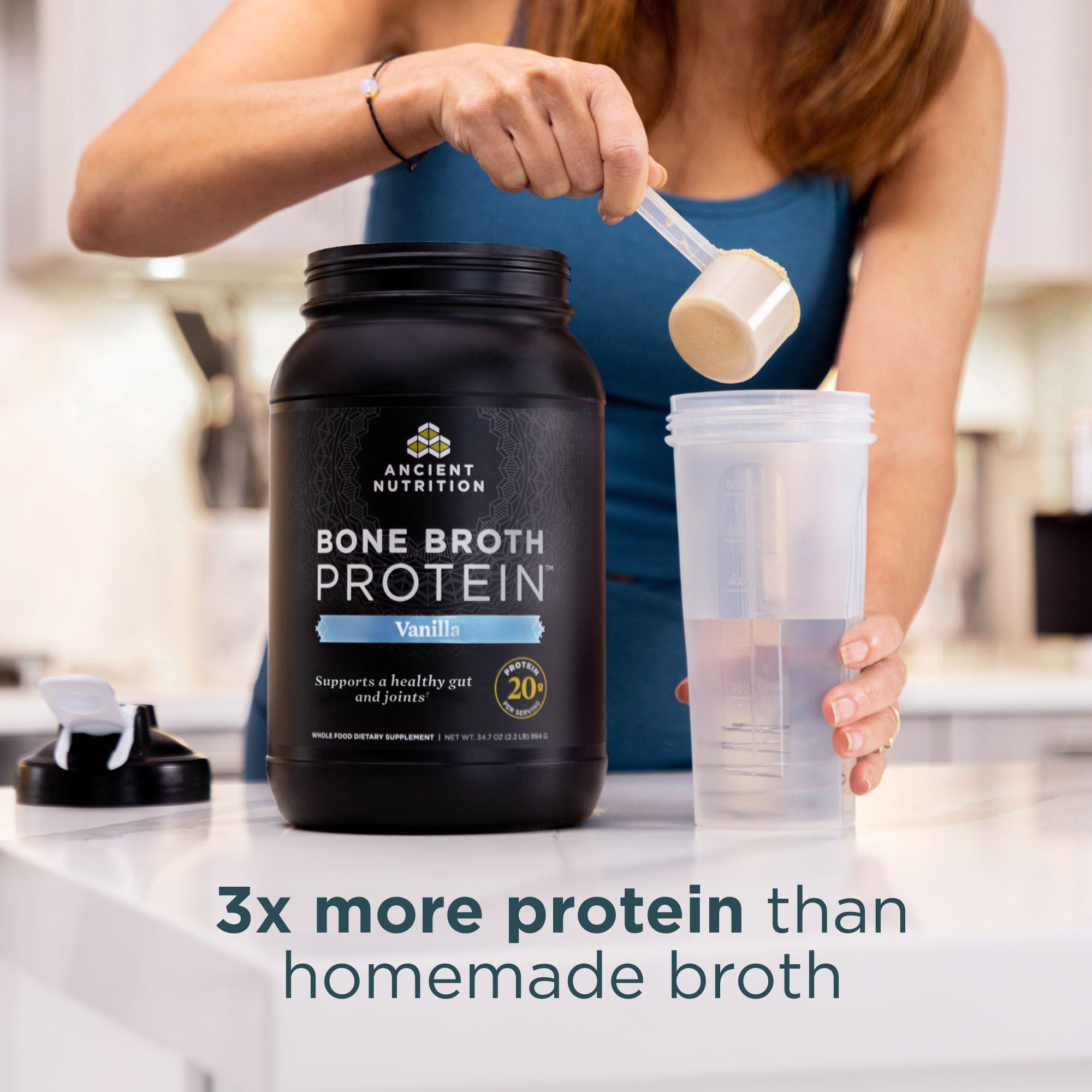 3x more protein than homemade broth