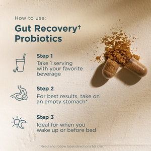 how to use gut recovery probiotics