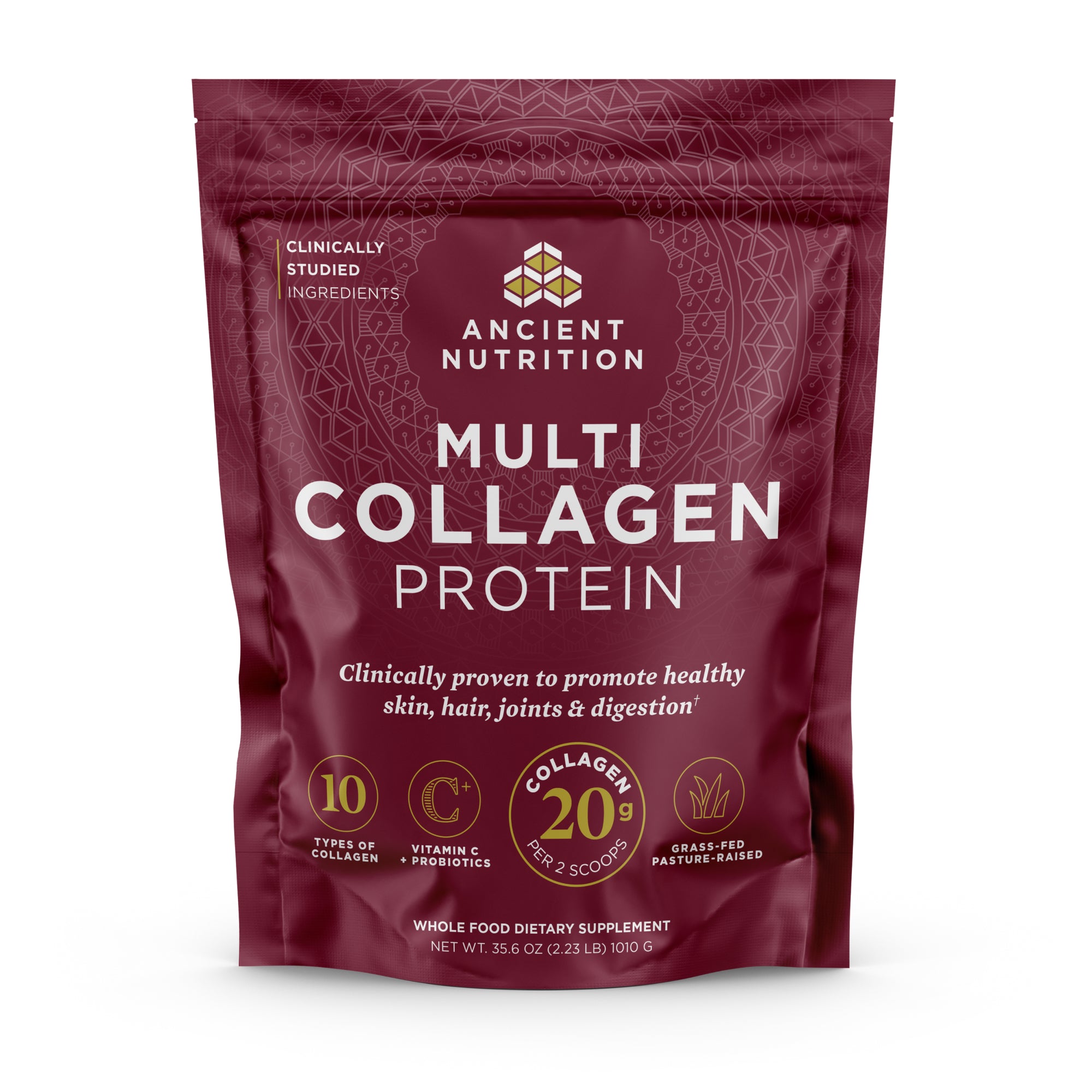 Multi Collagen Protein Powder Pure 100 Serving Bag