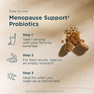 how to use menopause support probiotics