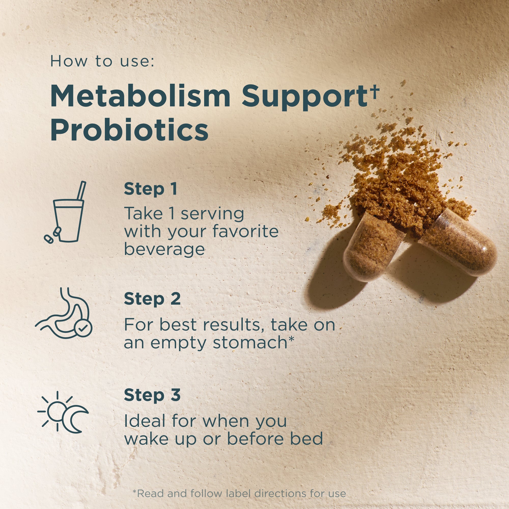 how to use metabolism support probiotics