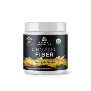 Organic Fiber Powder Pineapple Mango Flavor front of bottle