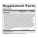 Regenerative Organic Certified™ SuperFruits supplement lable