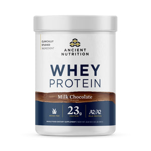 Whey Protein Powder Chocolate (20 Servings) front of bottle