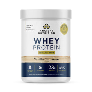 Whey Protein Lean Cinnamon Vanilla (18 Servings) front of bottle