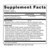 Regenerative Organic Certified™ Women's 50+ Once Daily Probiotics supplement label