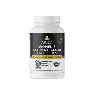 Regenerative Organic Certified™ Women's Extra Strength Probiotics front of bottle