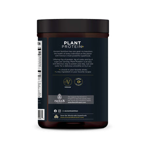 Plant Protein Powder back of bottle