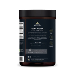 Bone Broth Collagen Pure Side Panel. Try it in soups, stews, or savory dishes!  