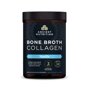 bone broth collagen vanilla front of bottle 