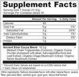 Ancient Elixirs Superfood Cocoa Powder supplement label