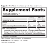 multi collagen protein vanilla supplement label