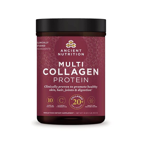 multi collagen protein front of bottle