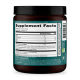 Collagen Matcha Energizer side panel with supplement facts. Contains 33 mg of caffeine per serving