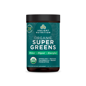 supergreens greens flavor front of bottle