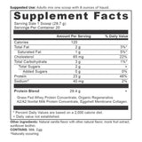 Whey Protein Powder Vanilla supplement label
