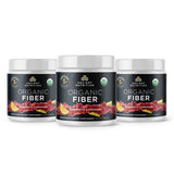 3 Bottles Organic Fiber Powder Pineapple Raspberry Lemonade Flavor 