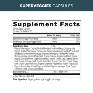 superveggies capsules supplement label