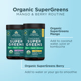 Organic SuperGreens Mango & Berry Bundle routine