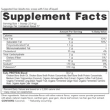 Keto Protein Chocolate Supplement Facts Panel 