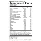 Supplement Facts Panel for the women's Multivitamin