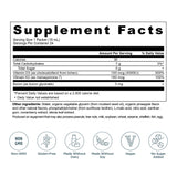 Liposomal Vitamin D3 + K2 | Gel Packs Pineapple (24 Servings) supplement facts label with a white background, black text, and a row of green icon badges at the bottom indicating Non-GMO, Gluten-Free, Made Without Dairy, Made Without Soy, Vegan, and No Sugar Added.
