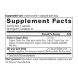 SBO Probiotics Women's Once Daily (30 Capsules) supplement facts panel