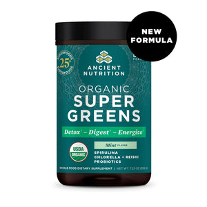 Organic SuperGreens Powder Mint Flavor - 6 Pack - DR Exclusive Offer