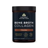 bone broth collagen chocolate front of bottle