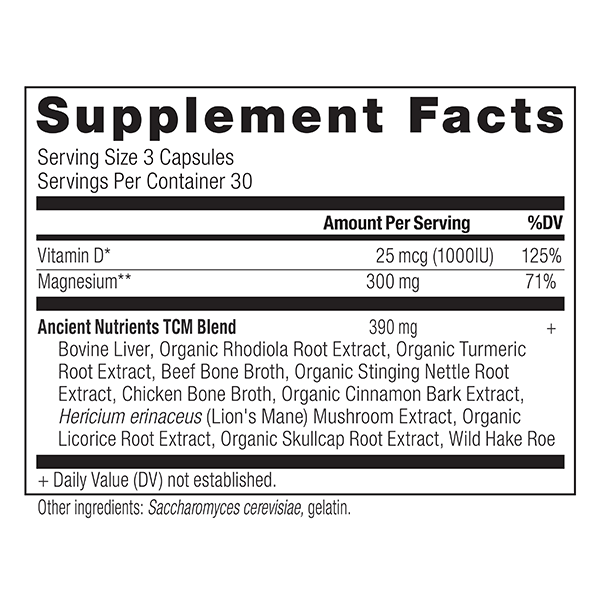 magnesium  supplement label 