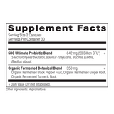 sbo probiotics ultimate supplement label