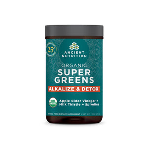 Organic SuperGreens Alkalize & Detox front of bottle