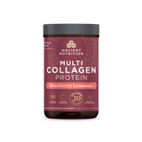 multi collagen protein strawberry lemonade half front of bottle