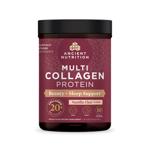 multi collagen protein beauty + sleep support front of bottle