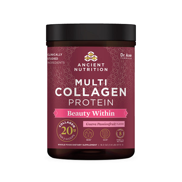 bottle of Multi Collagen Protein Beauty Within powder