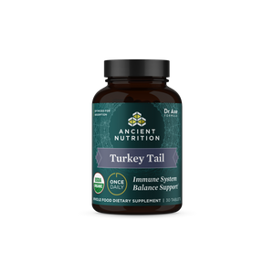 Turkey Tail Immune System Balance tablets front of bottle