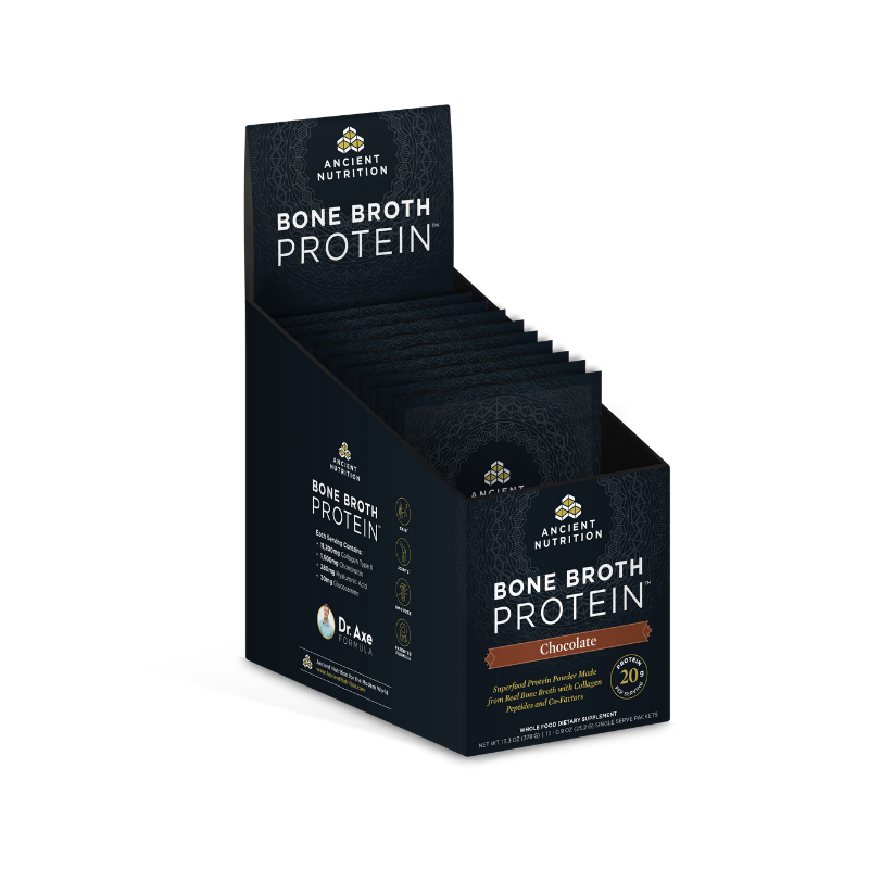 bone broth protein chocolate single packs